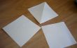 3 quadratische Papierspielzeug
