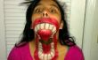 Big Mouth Halloween Face Paint!!! 