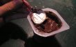 Improvisierte Pudding Löffel