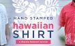 Hand gestempelt Hawaii-Hemd