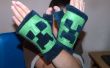 Minecraft Creeper fingerlose Handschuhe Muster