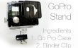 GoPro-Stand Binder Clips