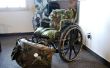Rollstuhl in Camouflage