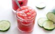 Gefrorene Wassermelone Gurke Aqua Fresca
