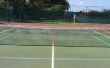 Pickle Ball Net Anpassung für Tennisplatz