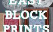 Einfach Lino Block Prints für Kinder mit Styropor! 