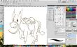 Drawing a donkey_ by Photoshop