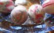 Seide gefärbten Eiern, "Batik"