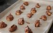 Schokolade bedeckt Erdnussbutter-Kugeln