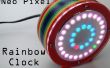 Regenbogen-Neo-Uhr