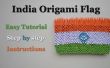 Indien-3D Origami-Flag