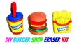 Burger, Pommes frites, Soda Eraser macht Kit