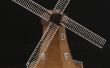 Gebäude ein 3D Modell einer holländischen Windmühle (im Maßstab 1: 100 oder 1: 160) gedruckt