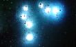 Kosmische Licht mit LEDs eingebettet in Harz