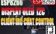 Esp8266 + Display OLED-I2c Client IRC Chat Control