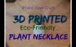3D-Druck sprießenden Pflanzen Halskette
