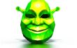 DIY 3D Shrek-Papier-Maske
