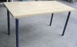Rohr-Bein DIY Tisch - bauen aus jedem Holz Tischplatte