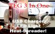 DIY-TEG 3 In 1: USB-Ladegerät, LED-Licht und Heat-Spreader! 