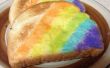 Regenbogen-Toast
