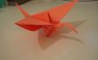 Origami-Kranich flattern