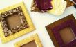 DIY-Bilderrahmen aus Pappe und Schokolade Wrapper