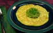 Knoblauch Spinat grünes Ei Crepes mit Pesto - echten grünen Eiern! 