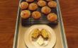 Glutenfreie Mais-Muffins mit zerbröckelte Speck, Jalapeno-Paprika, Extra scharf geschreddert Cheddar-Käse und Buttermilch gemacht