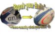 Reparieren ein beschädigten Balls und aktualisieren Sie es auf einen Praxis-Ball für Training Ausdauer und Kraft