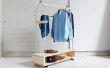 Hausgemachte modernen DIY Kleidzahnstange