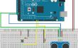 Messabstand im Laufe der Zeit mit Arduino HC-SR04 Ultraschall-Sensor