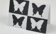 Andy Warhol Style Schmetterling Karte