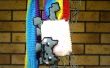 Nyan Cat-Schal gestrickt