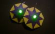 Origami-Ohrring mit LED-Licht (Karneval Farben)