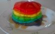 Regenbogen Pfannkuchen