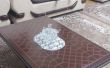 Oberfläche des Tisches mit islamischen Design Patterns