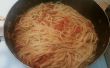 Wie erstelle ich Spaghetti mit Zitrone Pfeffer Marinara Sauce