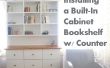 Abschluss & Installation einen eingebauten Schrank Bücherschrank w / Zähler
