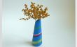 3D gedruckte Vase mit ungewöhnlichen Muster. 
