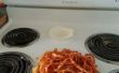 Verwendung von fettigen Reste (Spaghetti und Knoblauch-Parmesan-Bisse auf Pita)