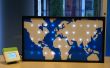 Funkeln-Bewegung: Eine LED Weltkarte angetrieben durch globale Twitter-Traffic-Daten