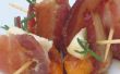 Gerösteter Speck eingewickelt Aprikosen