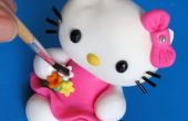 Wie man Fondant Hello Kitty Topper - Tutorial von Anuschka
