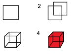 Wie erstelle ich farbige 3d Cube in Microsoft Paint Farbe und auf Papier