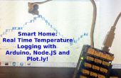 Echtzeit-Temperatur-Logging mit Arduino, NodeJS und Plotly! 