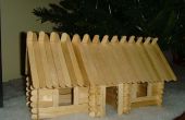 Craft Stick Log Cabin