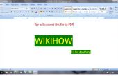 Problem bei der Umwandlung von Word Doc, PDF in MS Office 2007