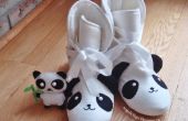 DIY-Panda-Sleeper-Stiefel mit Plüsch