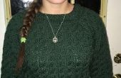 Cable Knit Pullover (Größe klein für Teenager-Mädchen) (geschrieben für Hand stricken)