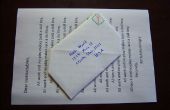 Umschlag-freie Brief senden (Briefpost Origami)